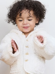 The Little Tailor Baby Chunky Sherpa Fleece Jacket - Image 1 of 9