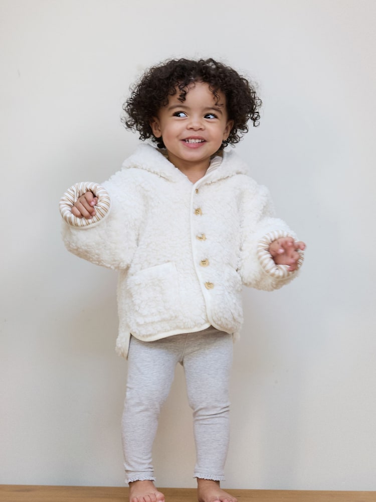 The Little Tailor Baby Chunky Sherpa Fleece Jacket - Image 2 of 9