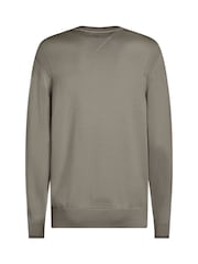 Tommy Hilfiger Grey Denton Printed Structure Chino Trousers - Image 3 of 3