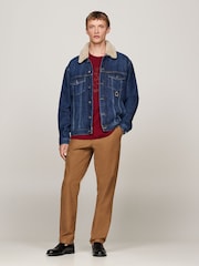 Tommy Hilfiger Brown Harlem Gabardine Chino Trousers - Image 2 of 4