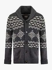 siva - The Little Tailor Chunky Knit Christmas Cardigan - Slika 1 iz 2