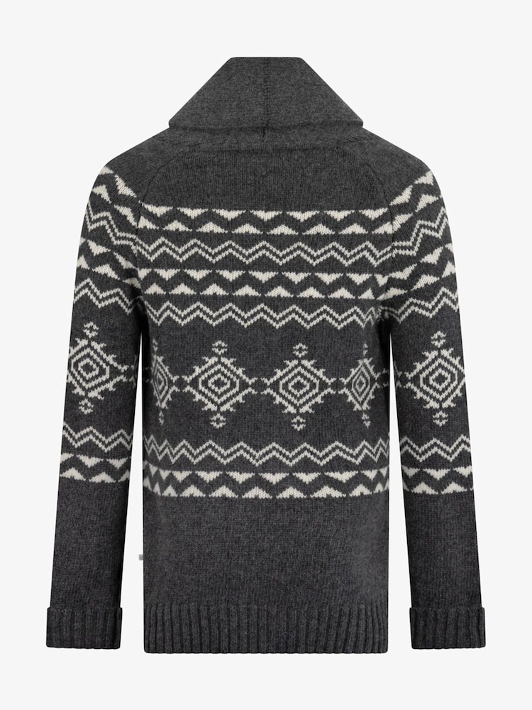 siva - The Little Tailor Chunky Knit Christmas Cardigan - Slika 2 iz 2