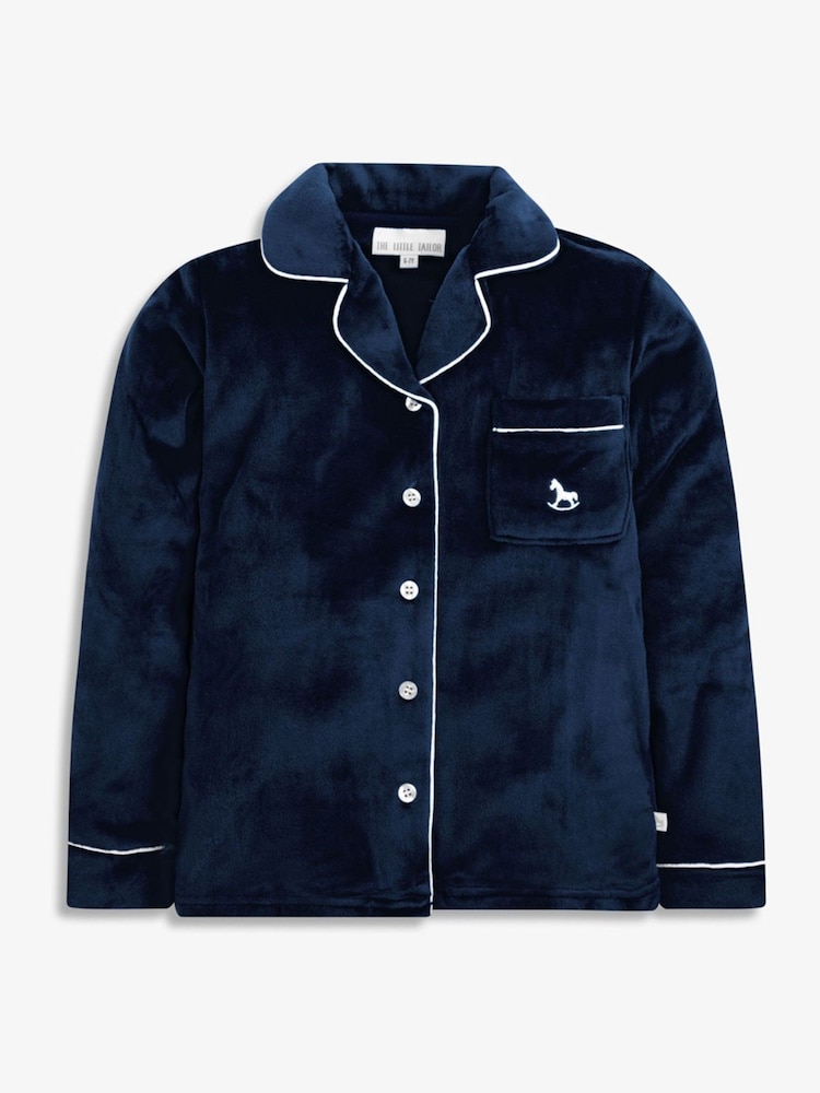 The Little Tailor Kids Luxury Soft Touch Velour Christmas Pyjamas - Image 4 of 8