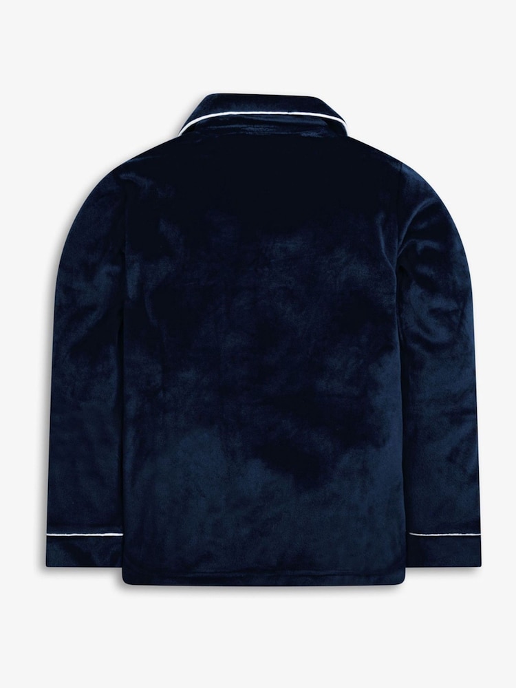 The Little Tailor Kids Luxury Soft Touch Velour Christmas Pyjamas - Image 5 of 8