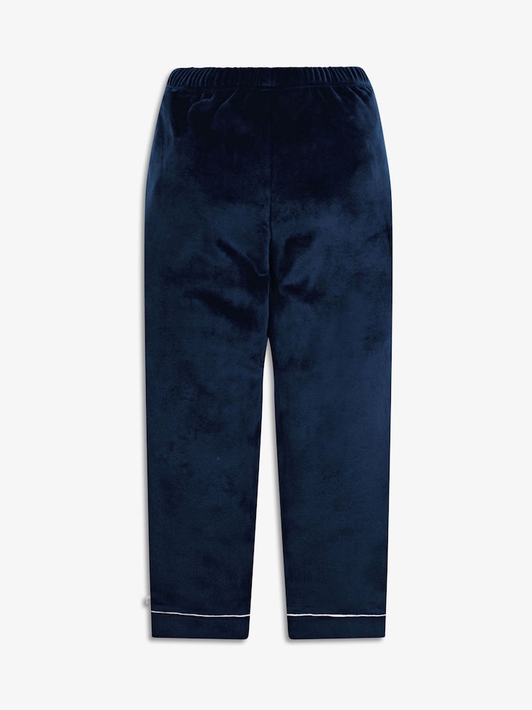 The Little Tailor Kids Luxury Soft Touch Velour Christmas Pyjamas - Image 6 of 8