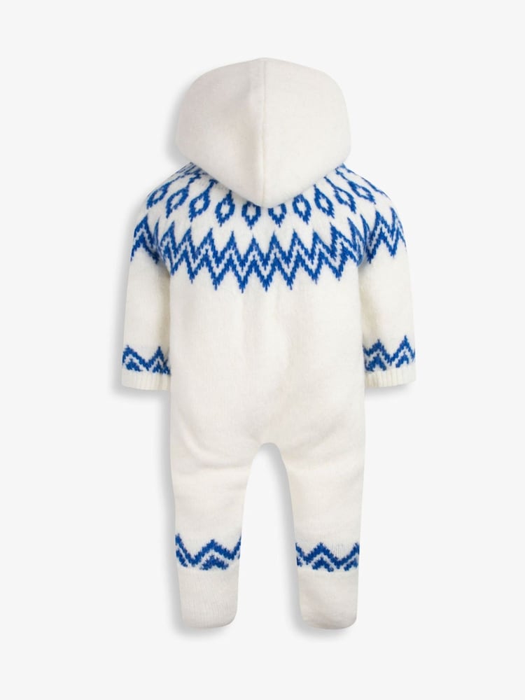 Bleu - The Little Tailor Pyjama Noël doublé en tricot doux Bébé - Image 3 of 6