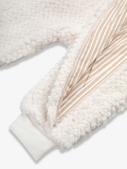 The Little Tailor Baby Chunky Sherpa Fleece Pramsuit - Image 5 of 6