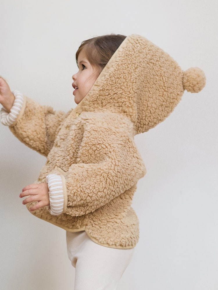 The Little Tailor Baby Chunky Sherpa Fleece Jacket - Image 2 of 8