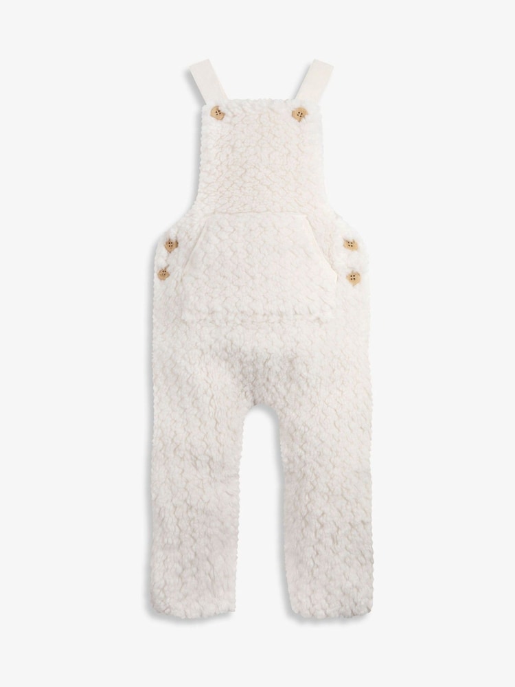The Little Tailor Baby Chunky Sherpa Fleece Dungarees and Bodysuit Set - Image 6 of 10