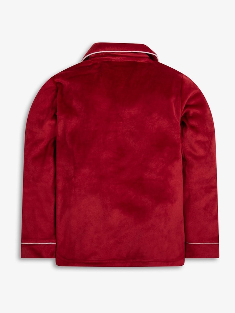 The Little Tailor Kids Luxury Soft Touch Velour Christmas Pyjamas - Image 5 of 8