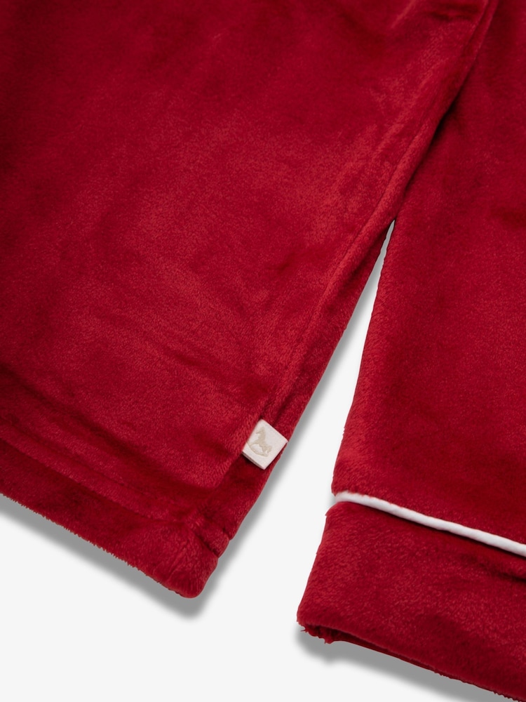 The Little Tailor Kids Luxury Soft Touch Velour Christmas Pyjamas - Image 7 of 8