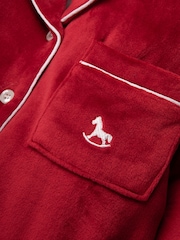 The Little Tailor Kids Luxury Soft Touch Velour Christmas Pyjamas - Image 8 of 8