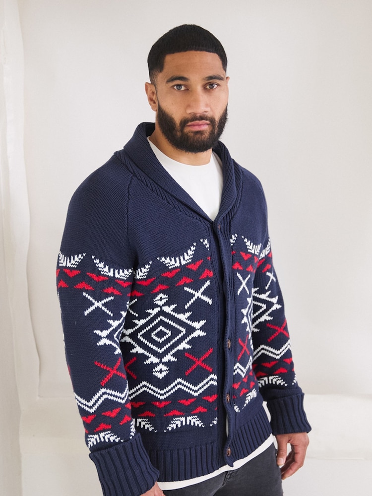 The Little Tailor Chunky Knit Christmas Cardigan - Image 1 of 6
