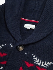 The Little Tailor Chunky Knit Christmas Cardigan - Image 5 of 6