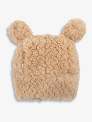 The Little Tailor Baby Natural Plush Chunky Sherpa Fleece Trapper Hat - Image 2 of 2