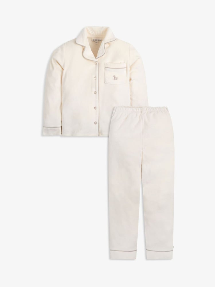 The Little Tailor Kids Luxury Soft Touch Velour Christmas Pyjamas - Image 3 of 8