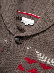 The Little Tailor Chunky Knit Christmas Cardigan - Image 3 of 4