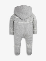 The Little Tailor Baby Soft Knitted Lined Christmas Pramsuit - Image 3 of 5