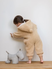 The Little Tailor Baby Chunky Sherpa Fleece Pramsuit - Image 4 of 8