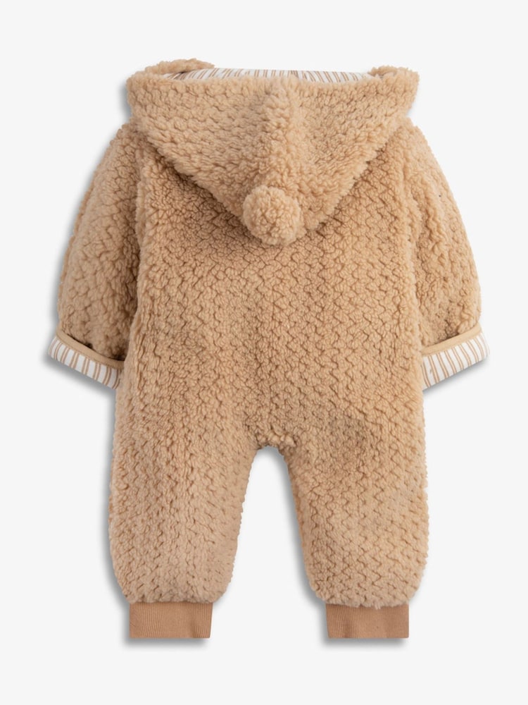 The Little Tailor Baby Chunky Sherpa Fleece Pramsuit - Image 6 of 8