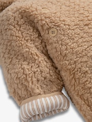 The Little Tailor Baby Chunky Sherpa Fleece Pramsuit - Image 7 of 8
