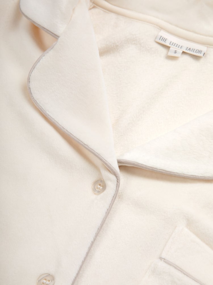 Crème - The Little Tailor Pyjama de Noël en velours doux de luxe - Image 10 of 11