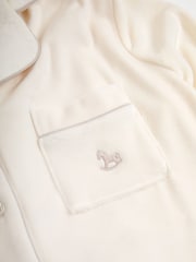 The Little Tailor Luxury Soft Touch Velour Christmas Pyjamas - Image 8 of 11