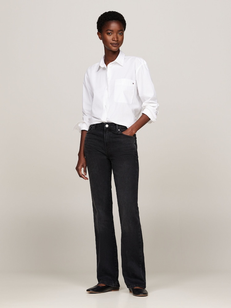 Tommy Hilfiger Blue Iri Mid Rise Bootcut Jeans - Image 2 of 6