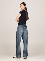 Tommy Hilfiger Blue Fit Straight Koa Mid Rise Loose Jeans - Image 4 of 5