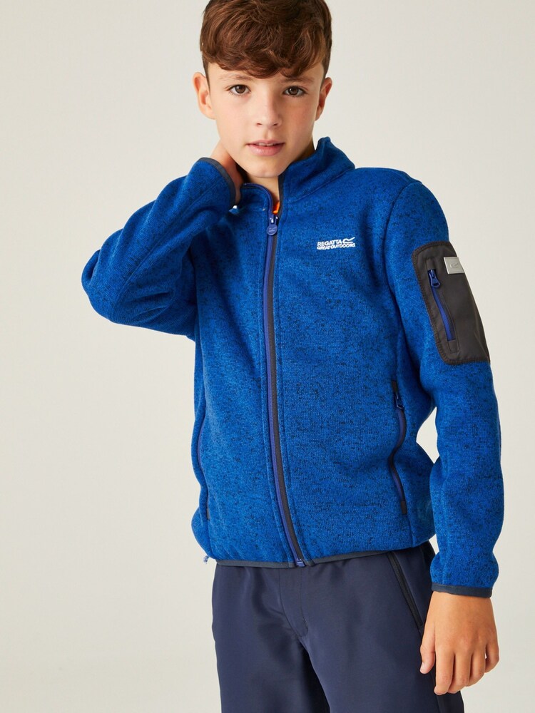 Regatta Blue Junior Newhill Full Zip Fleece - Image 1 of 7