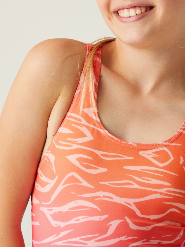 Regatta Tangerine Kids Katrisse Swimsuit - Image 4 of 7