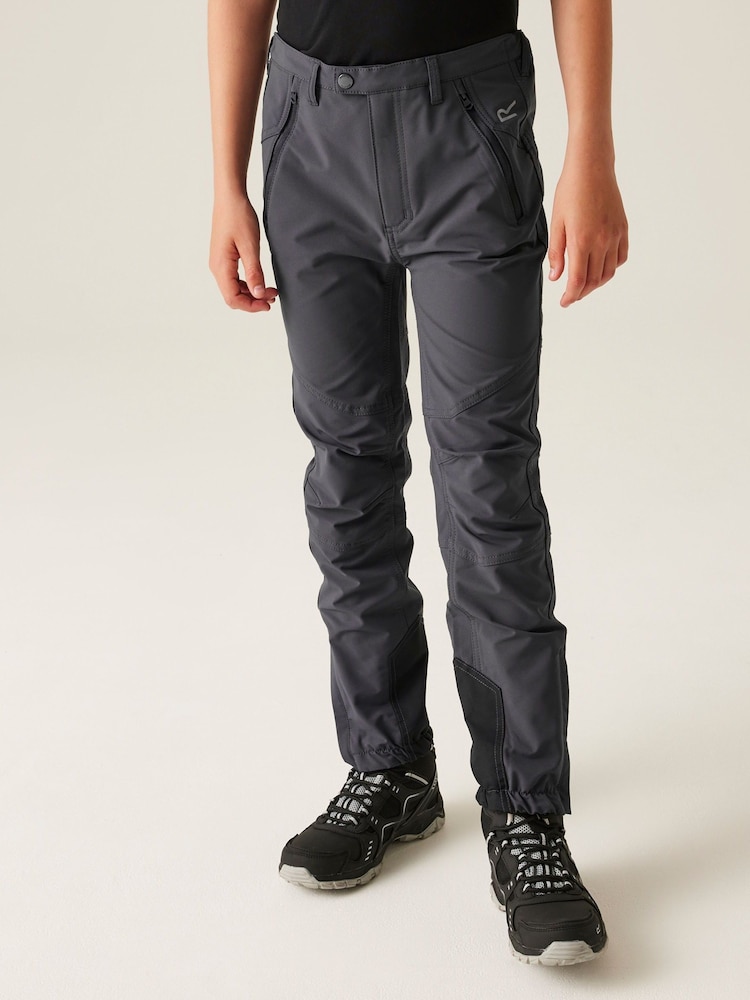 Regatta Grey Kids Tech Mountain Walking Trousers - Image 1 of 7