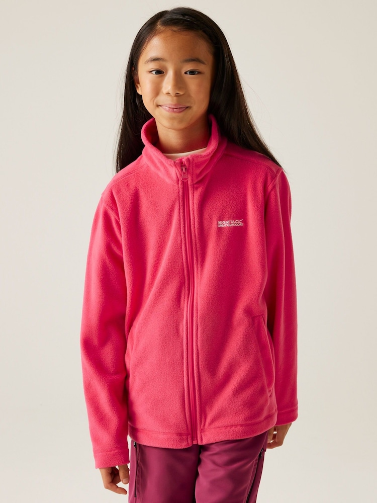 Regatta Pink Kids King II Full Zip Fleece - Image 1 of 6