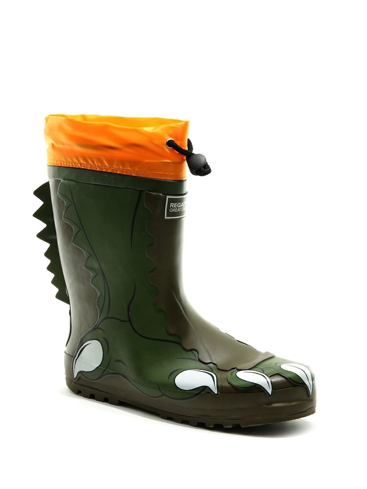 Regatta Green Kids Mudplay Animal Wellies - Image 2 of 6
