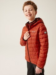 Regatta Red Kids Hooded Marizion Baffled Jacket - Image 1 of 7