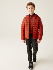 Regatta Red Kids Hooded Marizion Baffled Jacket - Image 3 of 7