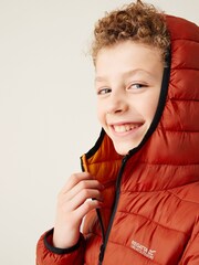 Regatta Red Kids Hooded Marizion Baffled Jacket - Image 4 of 7