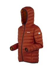 Regatta Red Kids Hooded Marizion Baffled Jacket - Image 5 of 7