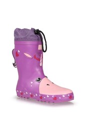 Regatta Pink Kids Mudplay Animal Wellies - Image 2 of 6