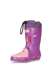 Regatta Pink Kids Mudplay Animal Wellies - Image 3 of 6