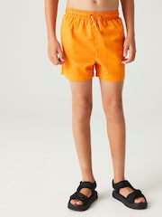 Regatta Orange Kids Skander III Swim Shorts - Image 1 of 7