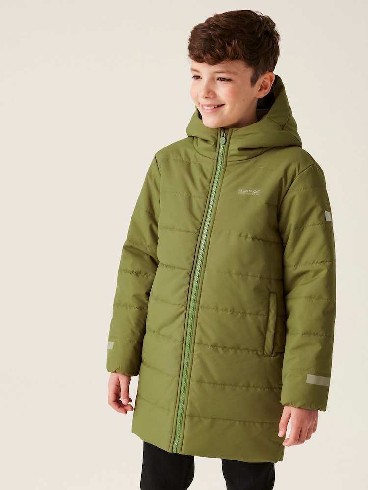 Regatta Green Kids Lakiver Long Line Jacket - Image 1 of 6