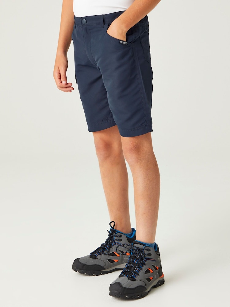 Regatta Blue Kids Sorcer II Cargo Walking Shorts - Image 1 of 7
