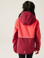 Regatta Red Kids Hayden Bury II Softshell Hooded Jacket - Image 2 of 8