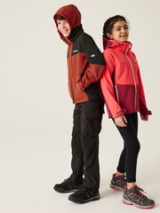 Regatta Red Kids Hayden Bury II Softshell Hooded Jacket - Image 4 of 8
