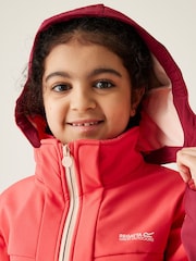 Regatta Red Kids Hayden Bury II Softshell Hooded Jacket - Image 6 of 8