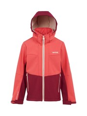 Regatta Red Kids Hayden Bury II Softshell Hooded Jacket - Image 7 of 8
