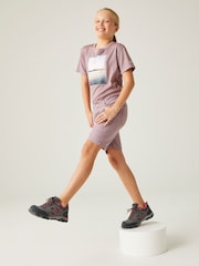 Regatta Purple Kids Sorcer II Cargo Walking Shorts - Image 4 of 8