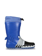 Regatta Blue Kids Mudplay Animal Print Wellies - Image 1 of 6
