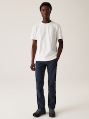 Regatta Blue Mens Geo II Softshell Walking Trousers - Image 3 of 6